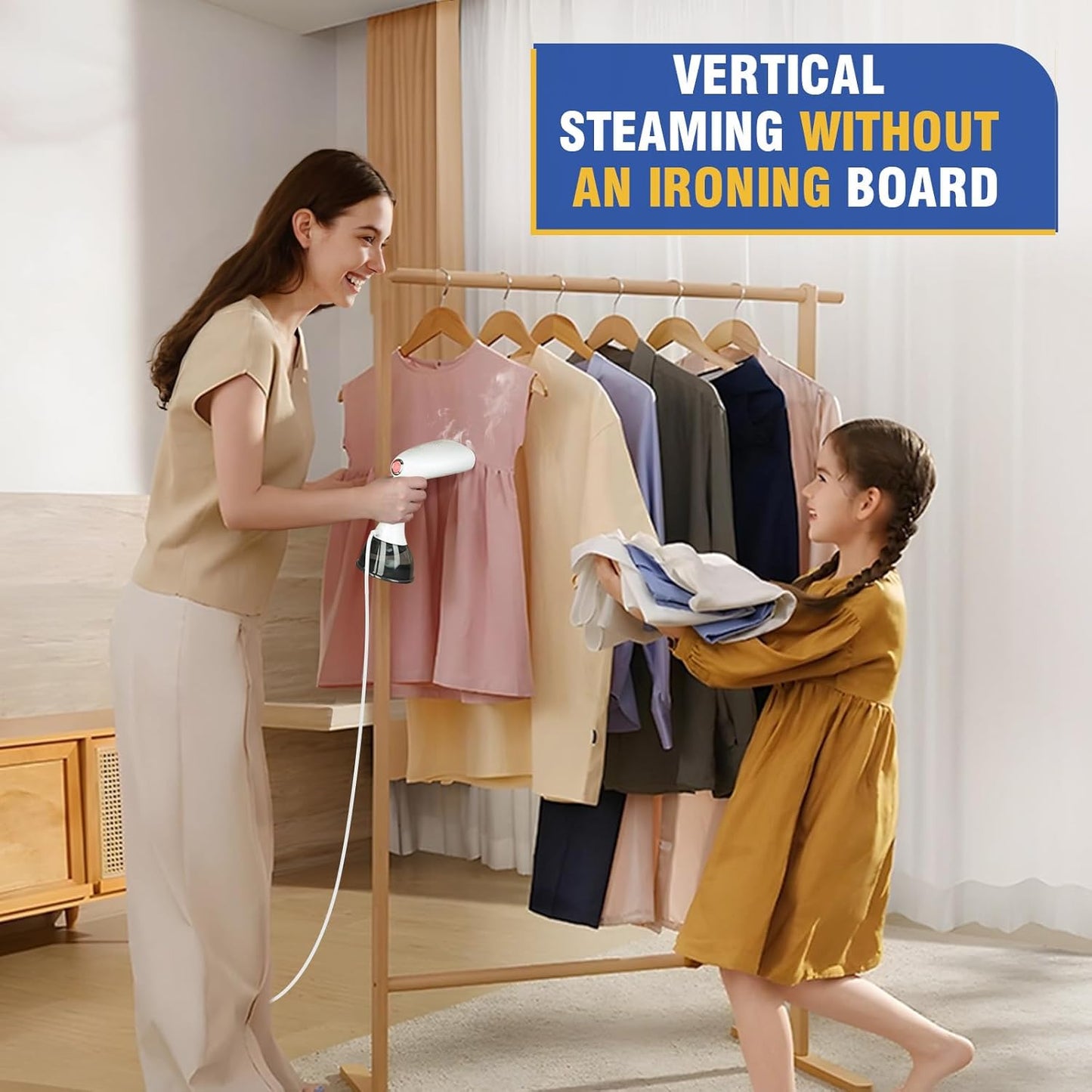 Rolipo Portable Garment Steamer – Wrinkle Removal