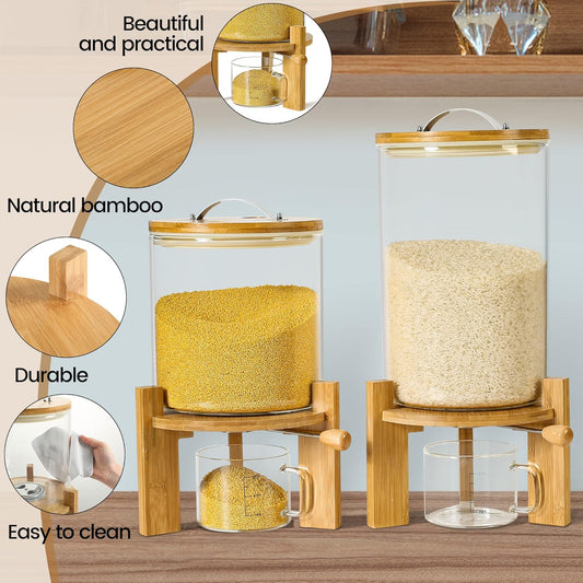 Vuinop Rice Dispenser & Pantry Organizer (5L)