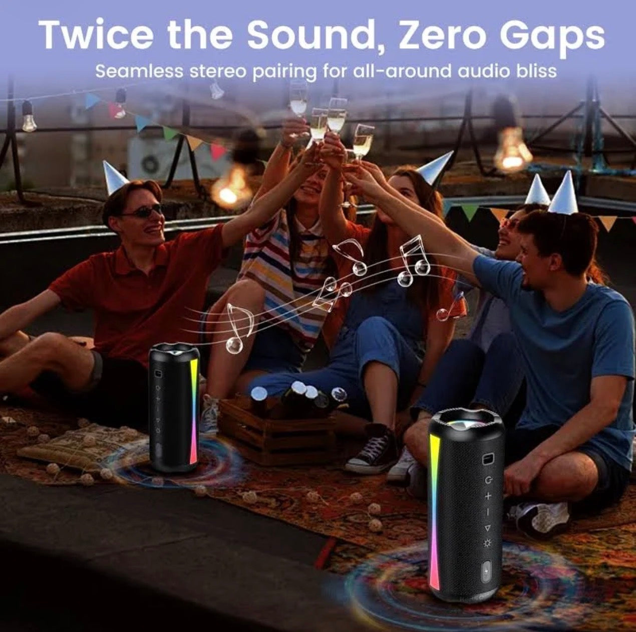 RGB Waterproof Bluetooth Speaker